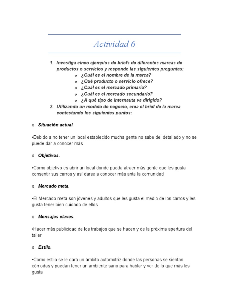 Actividad 6 Estrategias de Mercadotecnia Digital | PDF