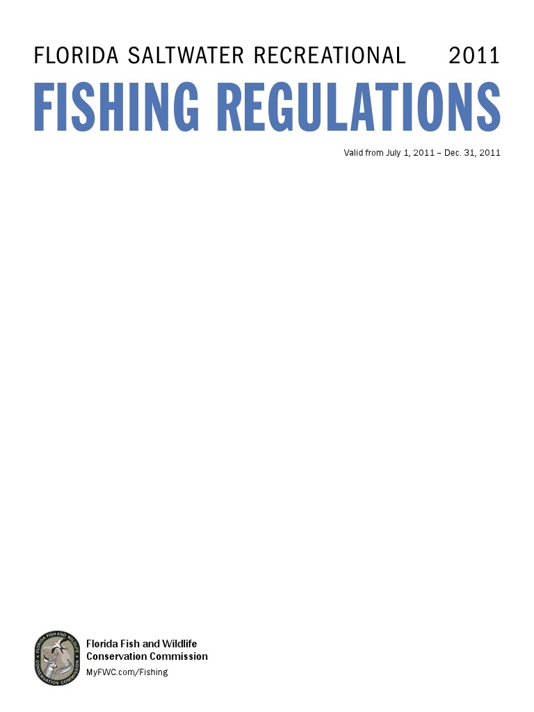2011-2012 Saltwater Regulations | PDF | Aquatic Vertebrates | Fish