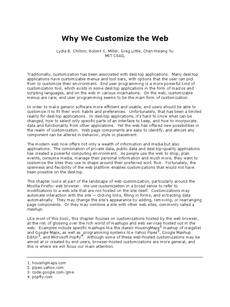 Why we customize pdf world wide web internet web