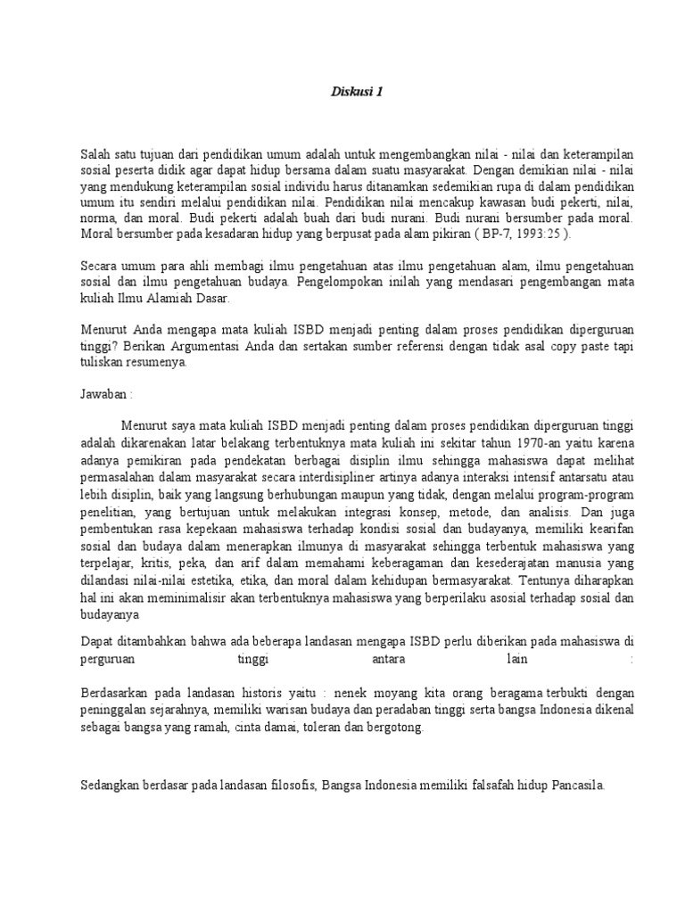 Ilmu Sosial & Budaya Dasar 1 PDF