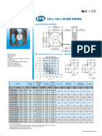 120 X 120 X 38 MM SERIES: Dimensions Drawing