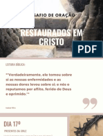 Desafio de Oração: Restaurados em Cristo