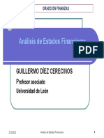 Análisis de Estados Financieros: Guillermo Díez Cerecinos P