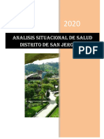 Analisis Situacional de Salud Distrito de San Jeronimo