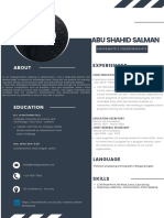 Dark Gray & White Simple Education Professioanl Resume