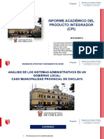 Análisis Sistemas Administrativos Municipalidad Chiclayo
