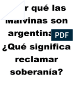 ¿Por Qué Las Malvinas Son Argentinas? ¿Qué Significa Reclamar Soberanía?