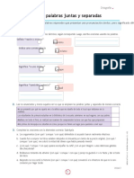 Las Palabras Juntas y Separadas: Tema 5