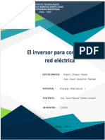 Inversor para Conexión A Red Eléctrica