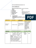 Sesión de Aprendizaje. Identidad Cultural