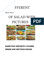 10 Different Kind of Salad With Pictures: Name:Toni Gwyneth V.Flores Grade and Section:9-Micah