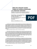 Análisis de La Situación Somato-Fisiológica de Modelos Profesionales