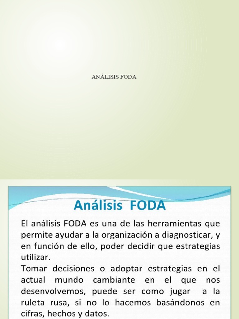 Guía Completa de Análisis FODA | PDF