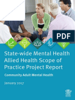 State-Wide Mental Health Allied Health Scope of Practice Project Report