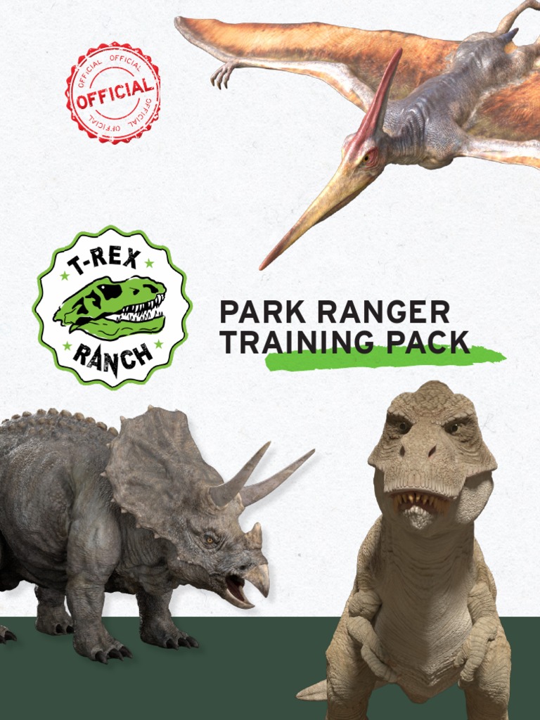 Park Ranger Training Pack | PDF | Tyrannosaurus | Dinosaurs
