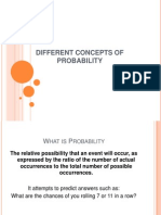 Different Concepts of Probability