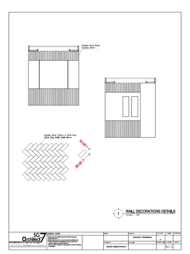 Gambar Kerja Interior | PDF
