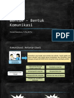 Bentuk - Bentuk Komunikasi