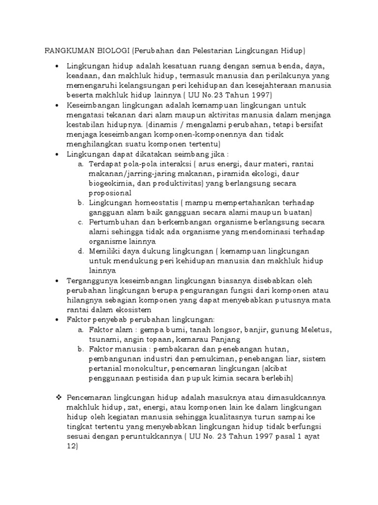 Rangkuman Biologi | PDF