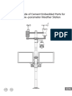 Installation Guide of Cement Embedded Parts For AWS1600 Six-Parameter Weather Station - TIGERMETEO - 20230224