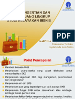 Pengertian Dan Ruang Lingkup Studi Kelayakan Bisnis: Karnila Ali, B.Bus. M.P.A