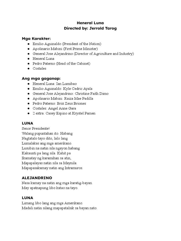 Fil heneral luna script pdf