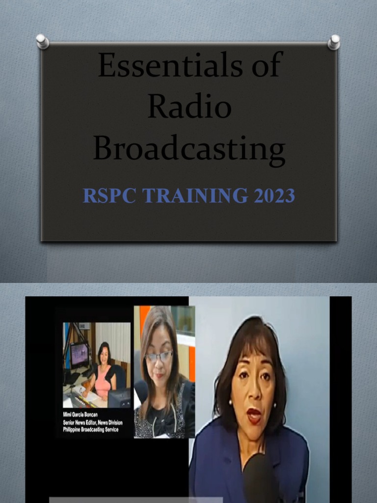 Radio Broadcasting Ppt Region Speaker Mmg Pdf News Broadcasting