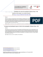 Caderno de Ciências Agrárias: Aspectos Geológicos e Pedológicos Dos Solos Do Município de Montes Claros - MG