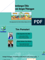 Membangun Etika Komunikasi Dengan Pelanggan: Citra Agnestia S.Si, M.Si & Dhani Salman S.Pi, M.Ikom