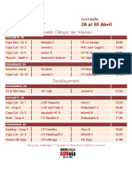 Partits 28 Ak 30 Abril