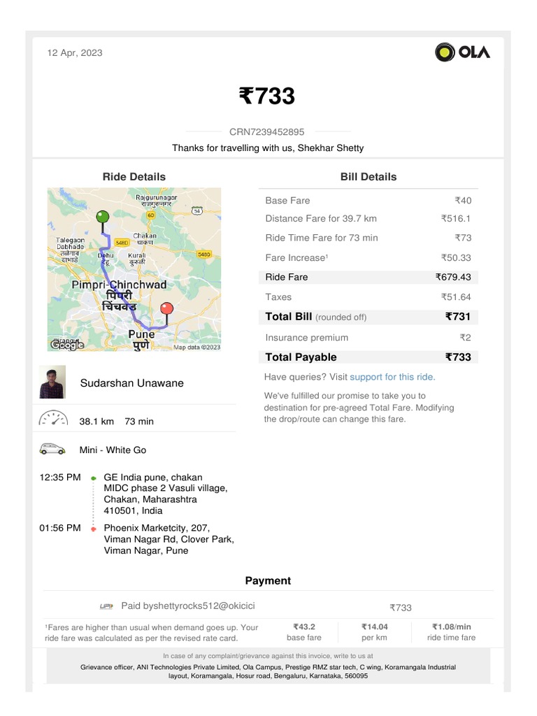 ride-details-and-bill-for-shekhar-shetty-s-ola-trip-on-12-apr-2023