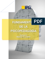 Fundamentos de La Psicopedagogía