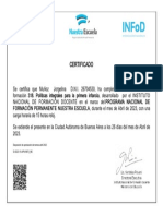 Certificado Certificado: Disposición de Aprobación de Tramos Abril 2023 DI-2023-15-APN-INFD - ME