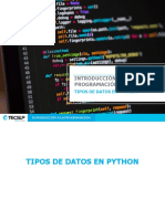 Introducción A La Programación: Tipos de Datos en Python