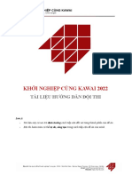 Khởi Nghiệp Cùng Kawai 2022: Tài Liệu Hướng Dẫn Đội Thi