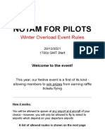 Notam For Pilots: Winter Overload Event Rules