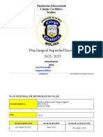 Plan Integral Seguridad Escolar 2022-2023: Fundación Educacional Colegio Cordillera Molina