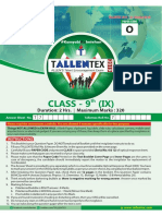Tallent Tex 2019 (Class-9)