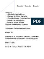 Actividad 1 Derechos Fundamentales en El Sistema Penal Acusatorio.