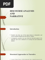 Discourse Analysis and Narrative