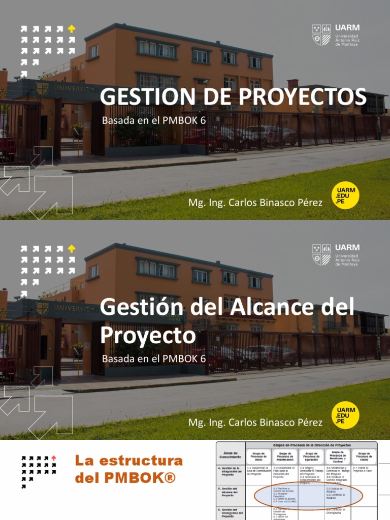 Gestion de Proyectos: Basada en El PMBOK 6 | PDF