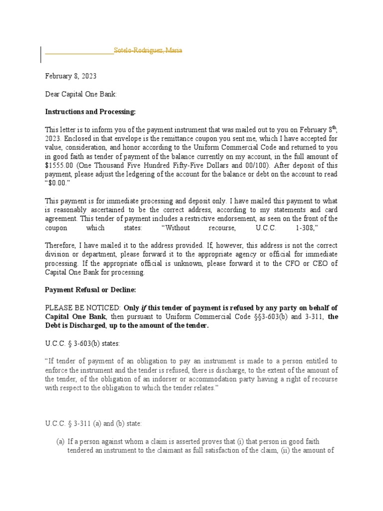 Coupon Money Order Letter (Cap1) | PDF | Payments | Banks