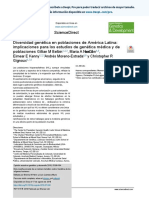 Sciencedirect Diversidad Genética en Poblaciones de América Latina: Implicaciones para Los Estudios de Genética Médica Y de Poblaciones