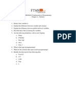 PROG0101 Chapter 4 - Variables, Data Types & Naming Rules