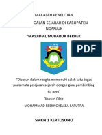 Makalah Penelitian Peninggalan Sejarah Di Kabupaten Nganjuk: "Masjid Al Mubarok Berbek'