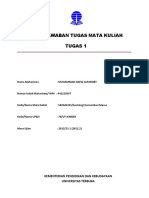 Buku Jawaban Tugas Mata Kuliah Tugas 1: Nama Mahasiswa: Muhammad Dafiq Alfaroby