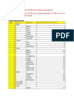 Bulk Upload Sector and Sub Sector Codes