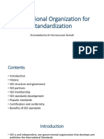 International Organization For Standardization: Presentation by DR Parwana Nazir Formuli