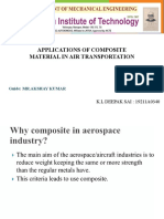 Applications of Composite Material in Air Transportation: Guide: MR - Akshay Kumar