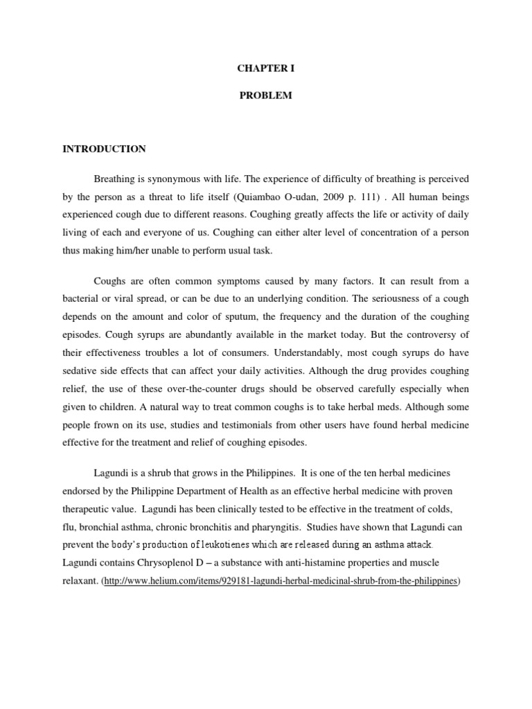 Research paper about lagundi image